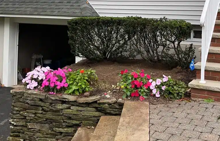 image of a completed oill tank removal in Bergen County, NJ with front lawn restored
